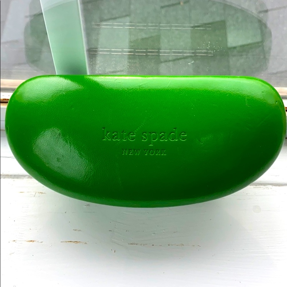 Kate spade sunglass case green